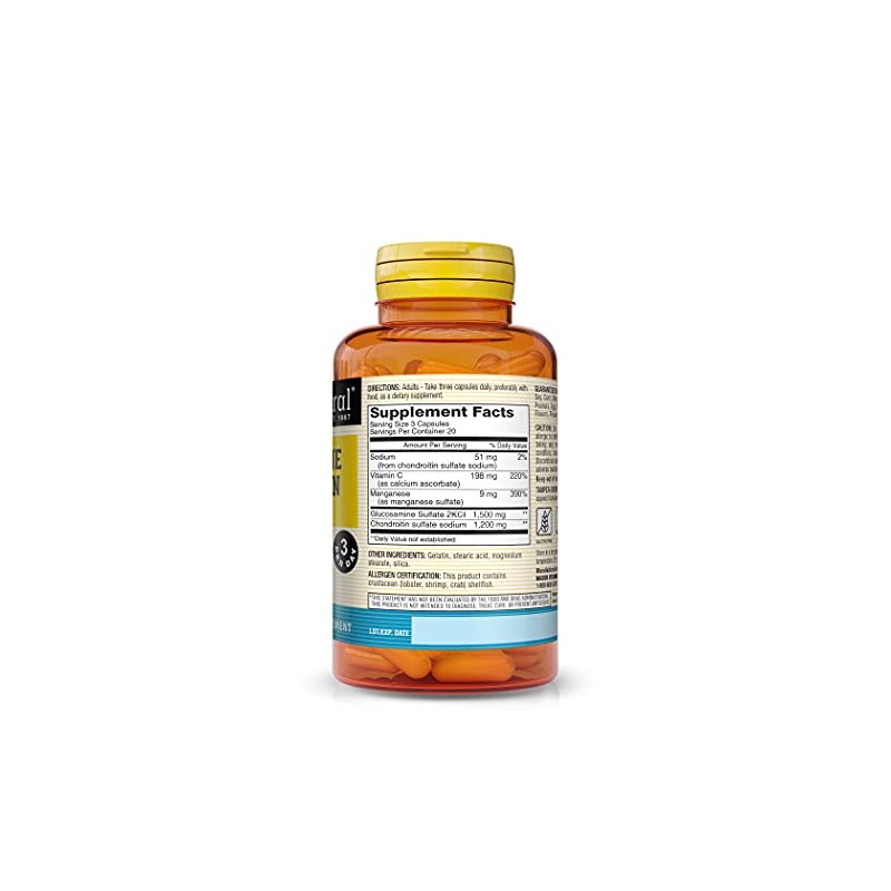 MASON NATURAL Glucosamine Chondroitin 1500/1200 3 Per Day with Vitamin