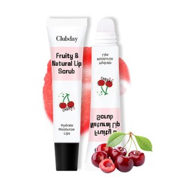 Hydrating Lip Balm with Exfoliating Fruit Scrub – Moisturizing Lip Care Stick for Dry, Chapped Lips, Reduces Lip Lines, Smooths Dead Skin, Nourishing Lip Treatment for All Skin Types