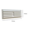 9" x 3" White Plastic Adjustable Air Vent louvre Grille