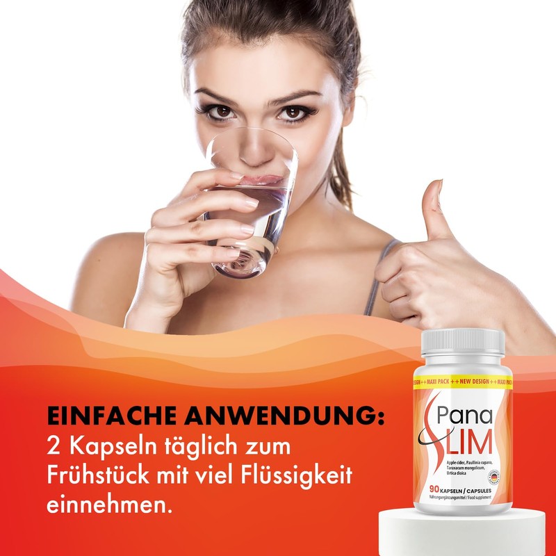 Pana SLIM Kapseln | mit Apfelessig und Pflanzenextrakten | für