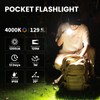 Wurkkos Flashlight Rechargeable 1200 Lumens Small Flashlights with Magnet -
