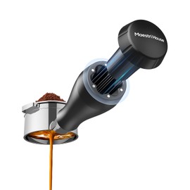 Maestri House 54mm Bottomless Portafilter Hidden Magnetic Needle & Filter Basket Included, Fits Breville Barista Express, Pro, Touch, Bambino, Infuser, Duo Temp Pro