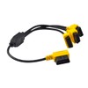 OLLGEN 1.6ft/50cm OBD2 Splitter Cable,3 Way OBD-II Extension Cable,Full 16