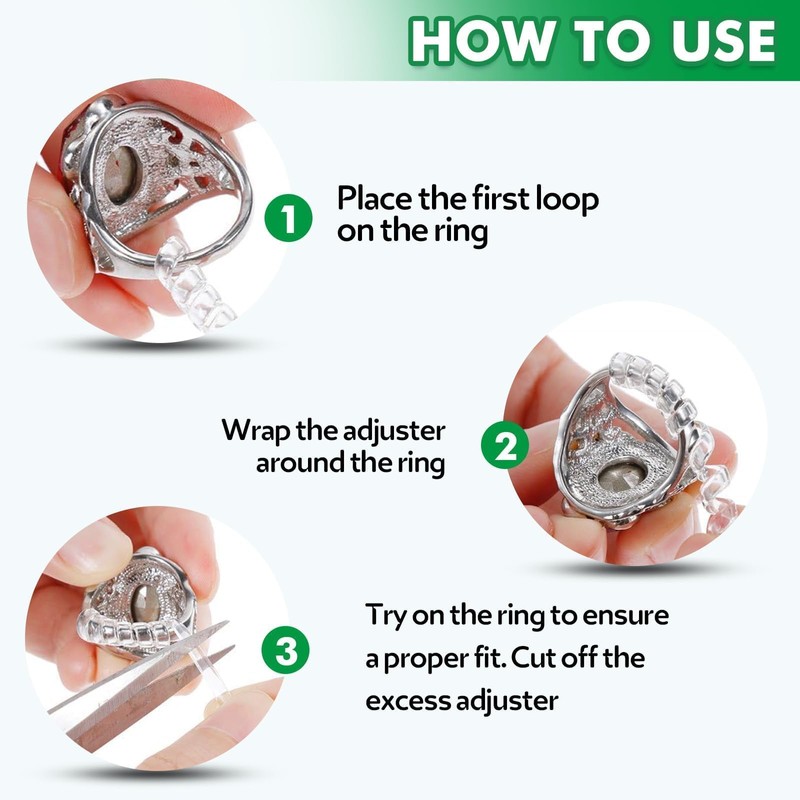 Anpro Ring Sizers for Loose Rings: Adjustable Silicone Ring Size
