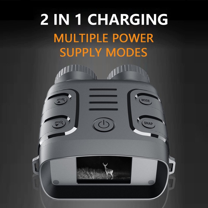 condinggen Night Vision Binoculars,1080P 5X Digital Zoom 984Ft 7-Level Adjustable