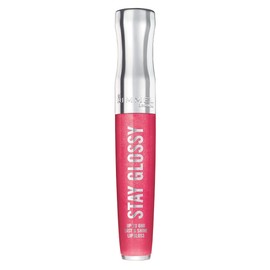 Rimmel Stay Glossy Lip Gloss - Non-Sticky and Lightweight Formula for Lip Color and Shine - 300 Ready to Flamingle, .18oz