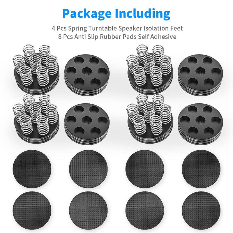 Tertullus 4 Pcs Spring Speaker Isolation Feet Turntable Feet For