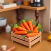 Nlinlin 15Pcs Miniature Carrot Models, Artificial Vegetables for Mini Kitchen