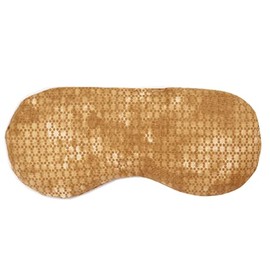 GIRAFFENLAND Eye Pillow Linseed + Eye Brace for Relaxation, Cooling or Yoga - Colour: Batik Gold