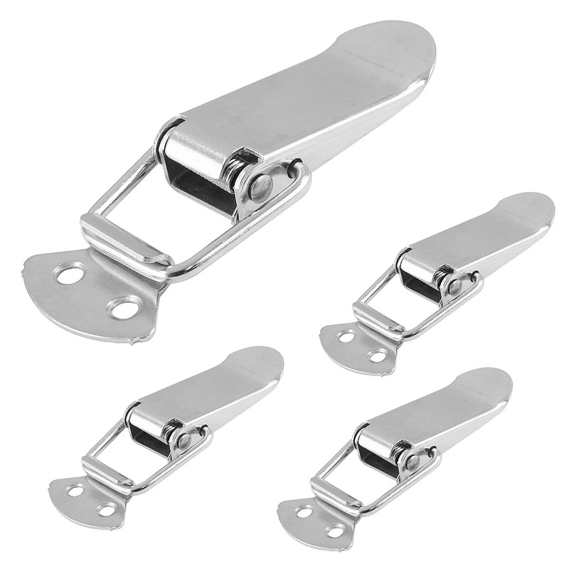 Waziaqoc 4 Pack Stainless Steel Spring Loaded Toggle Latch, Spring