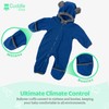 Fleece Baby Bunting Bodysuit – Infant One Piece Kids Hooded