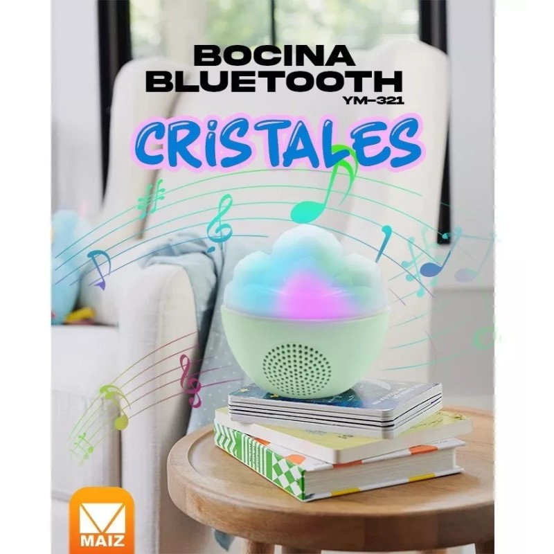 Maíz 5pzs Bocina Radio Fm Recargable Usb Bluetooth Luz Led