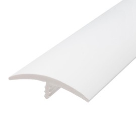 Outwater Plastic T-molding 1-1/2 Inch White Flexible Polyethylene Center Barb Tee Moulding 25 Foot Coil