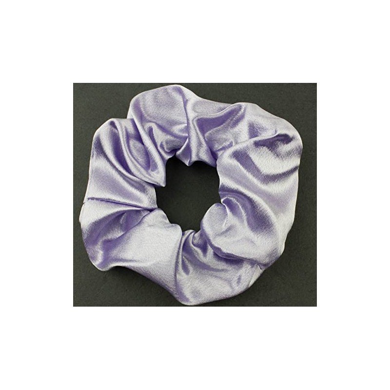 Mytoptrendz® -Plain Large Silky Satin Scrunchie Ponytail Holder Ties Traceless