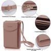 Handytasche zum Umhängen, Kleine Umhängetasche Damen Brieftasche Crossbody PU Leder