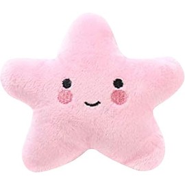 LNYMZD Pink Easy Grab Small Squeaky Soft Plush Starfish Dog Toy - Great for Puppies and Adult Dogs Squeak Dogs