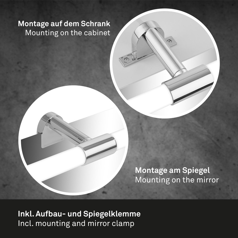 BRILONER - Lampada da specchio a LED per bagno con