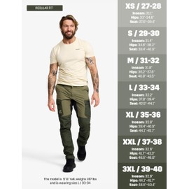 RevolutionRace Rambler Lightweight Pro Pants for Men, Lightweight Outdoor and Hiking Pants, Kalamata, XL