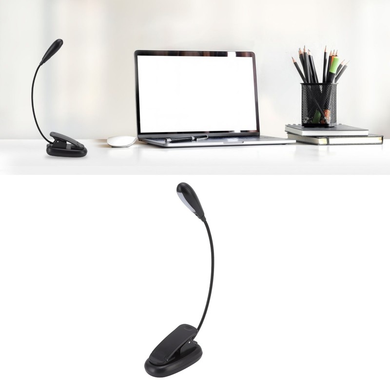 LED Reading Light USB Charging Eye Protection Temp 360° Clip