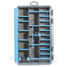 Calamus DryVault Waterproof Tackle Box, Sturdy 3600 Tackle Trays, Fishing Tackle Box Organizer With Removable Dividers, Lure Box and Terminal Tackle Storage