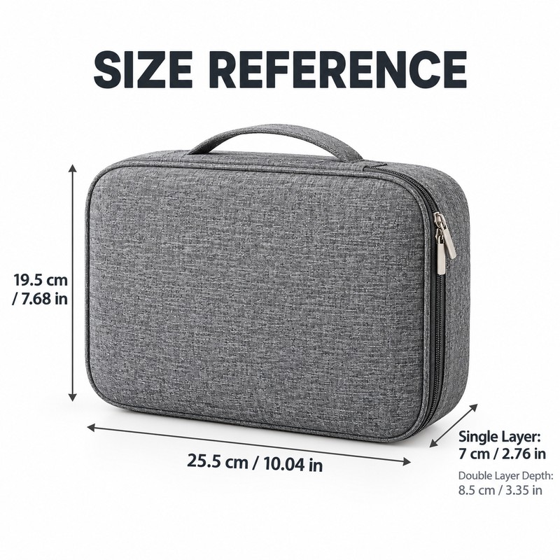 Travel Electronics Organizer Bag for Cables and Chargers – Waterproof