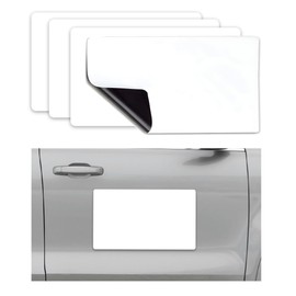 Wevdn 4 PCS 17''×12'' Blank Magnets, Rounded Corners Flexible Car Door Magnets Signs, Blank Magnet for Vehicle to Advertise Business & Prevent Scratches Dents, Car Accessories