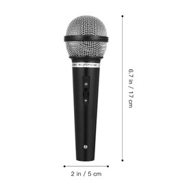 Zerodeko Fake Microphone, Plastic Microphone Toy for Kids, Simulated Microphone Prop Mini Mic Fun Performance Training Pretend Play Prop Cosplay Costume Supplies Party Favors for Boys GIrls