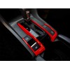 2Pcs ABS Red Interior Gear Shift Panel Frame Cover Decals