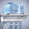 HOONEX Foldable Towel Rack for Bathroom Wall Mounted, 24 Inch