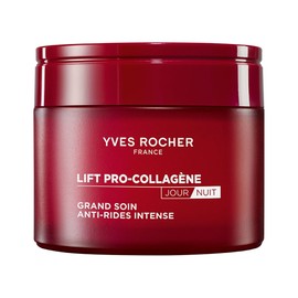 Yves Rocher Crema Intensiva Dia y Noche Rellenadora de Arrugas Lift Pro-Collagène - con Ácido Hialurónico y Cólageno Vegetal - Alisa, Rellena y Nutre la Piel - Para Todo Tipo de Piel - 75 ml