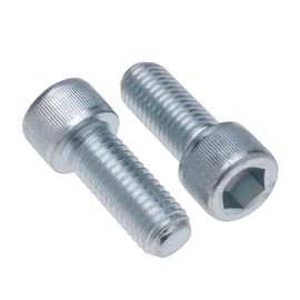 Cylindrical Head Screws M10 Strenght Sleel Class 8.8 (Pack of 5) Galvanised Hexagon Socket Screws Thread Attachment Cylindrical Heavy Duty Certified Standard DIN912 (10 mm x 30 mm)