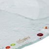 SOSPIRI VENEZIA Murano Style Oval Glass Plate with Two Heart
