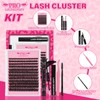PROLASHBEAUTY Wispy Lash Clusters Kit 3D Volume Lash Extension Kit