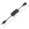 ELECTOP 2 Pack Male to Female USB Cable with On/Off