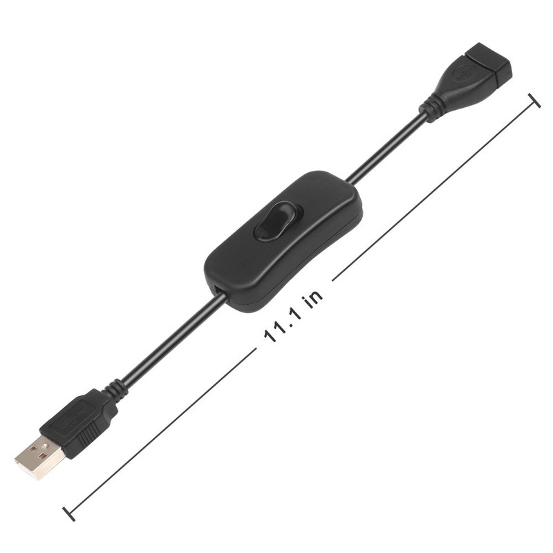 ELECTOP 2 Pack Male to Female USB Cable with On/Off