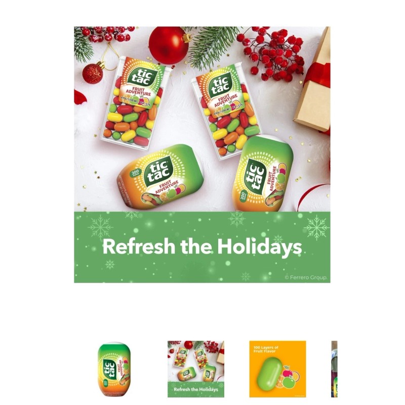 Tic Tac Fruit Adventure Mints, On-The-Go Refreshment, 3.4 oz Pack