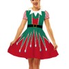 Ainuno Womens Christmas Dress 2025 Elf Dress Costume Green Cute