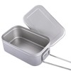SILVERANT Titanium Bento Camping Lunch Box Mess Kit 800ml with