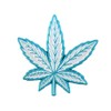 Pin de solapa esmaltado de hoja de marihuana, Una talla,