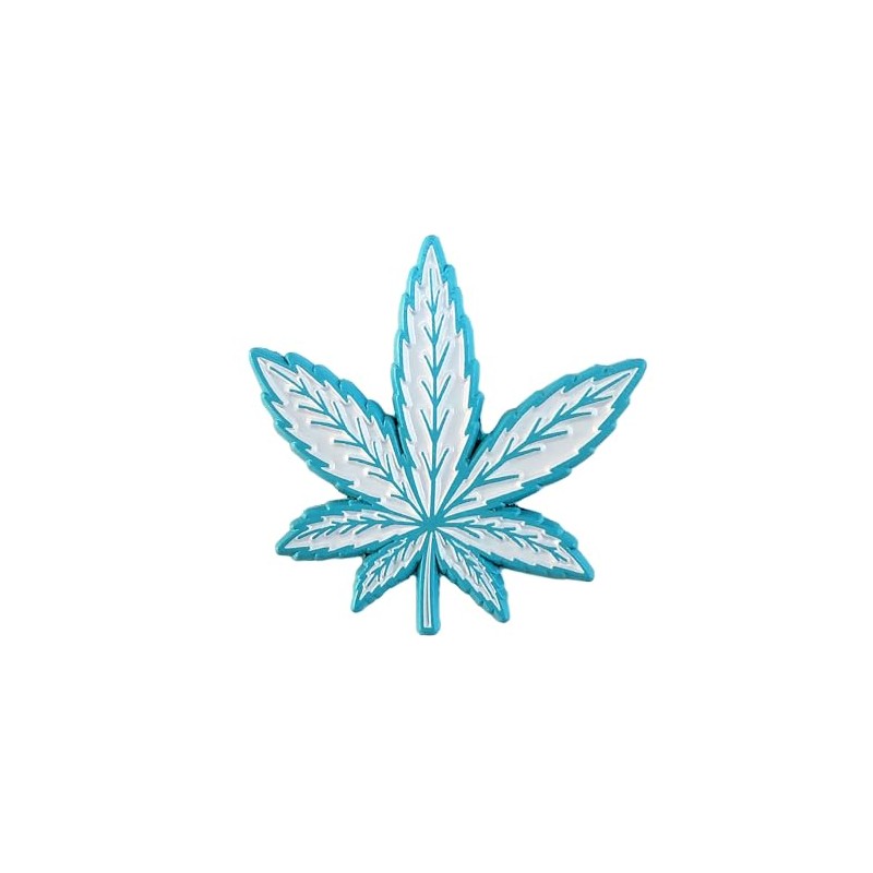 Pin de solapa esmaltado de hoja de marihuana, Una talla,