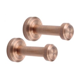 eForwish Robe Towel Hook Brushed Red Copper, Simple Brass Bathroom Robe Hook,Hand Towel Holder,Heavy Duty Clothes Hanger for Wall or Cloakroom,2 of Pack