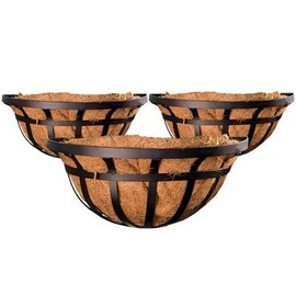 BestNest Set of 3 Panacea 88554 Flat Iron Series Wall Planters, 16" L