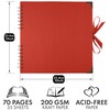 Bstorify 25.4 x 25.4 Cm Scrapbook Album 70 Pages Red