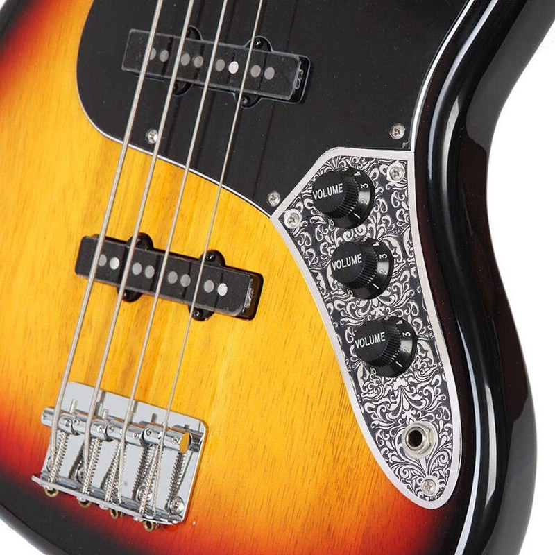 Bass Control Plate, Jazz Switch Control Plate with Black Patterns