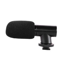 M31 External Microphone for Video Microphone, Shotgun Microphone, Mini Microphone for Smartphones, Condenser Microphone, Unidirectional Microphone with Windshield Muff, SLR Camera Microphone