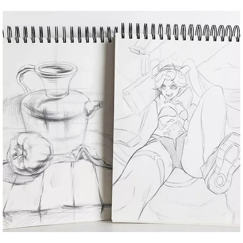 Cc Cuaderno De Dibujo Y Bocetos A4 + Cuaderno De