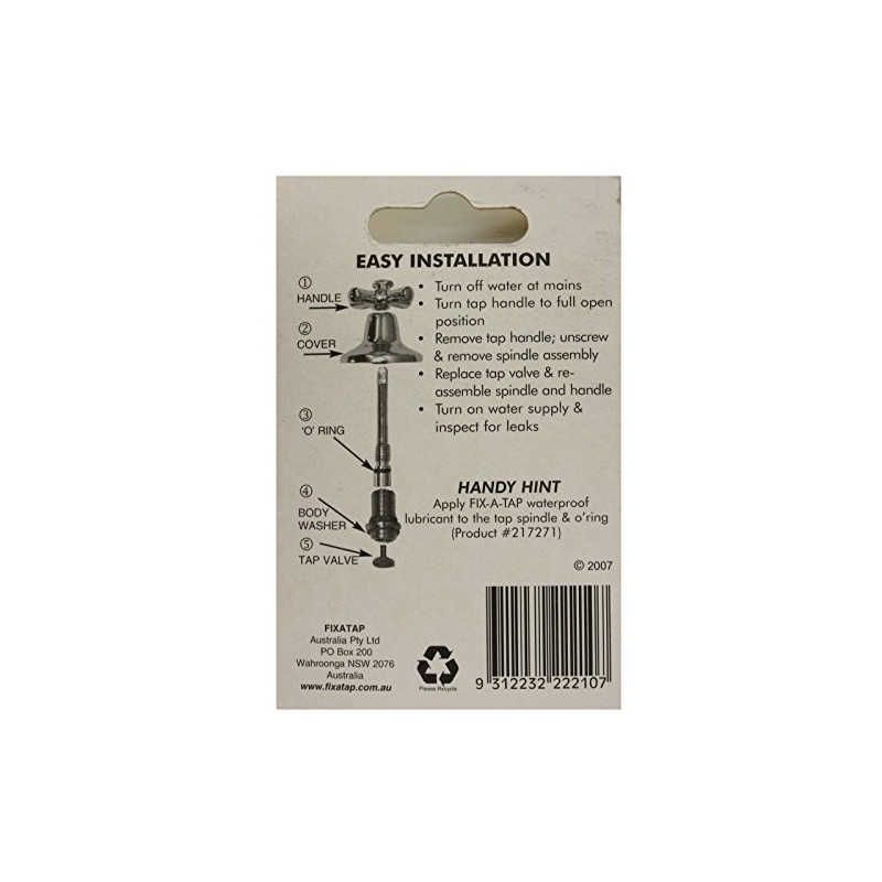 Fix-A-Tap Nylon/Duro Tap Valves, 13 mm (Pack of 8)