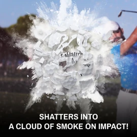 Shanker Golf Exploding Balls - Prank Balls that Explode on Impact - Funny Joke for Golfers (Sleeve of 3, Novelty)
