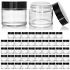 KEYWING 2 oz Small Glass Jars with Black Lids, 48
