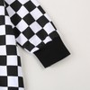 XIXIMAON Toddler Baby Boy Jumpsuit Round Neck Long Sleeve Checkerboard